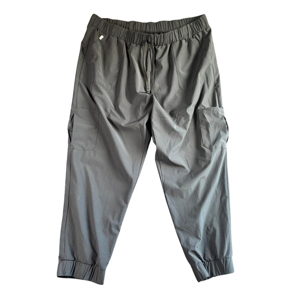 Hanes Comfort Fit Mens 3XL Black Cargo Jogger Pants Stretch Activewear RN15763